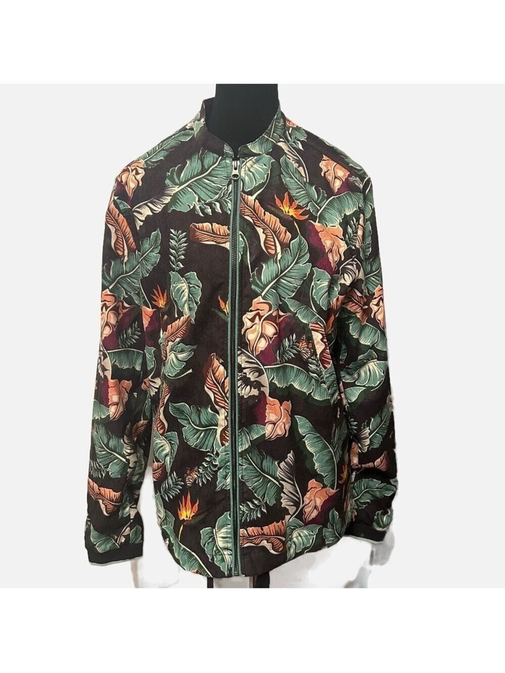 Diamond Supply Co Men’s Jacket Botanical Medium Streetwear Poly Nylon Spandex